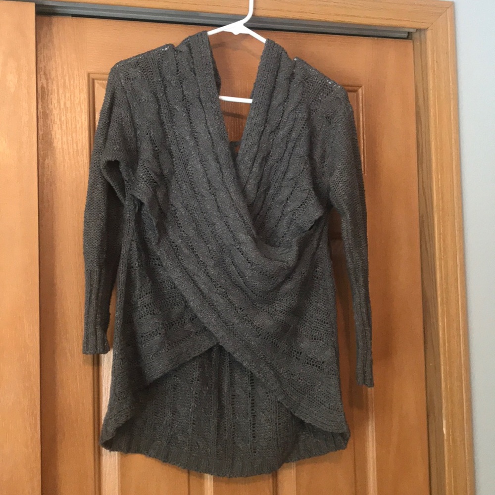 Charcoal Off-Shoulder Sweater